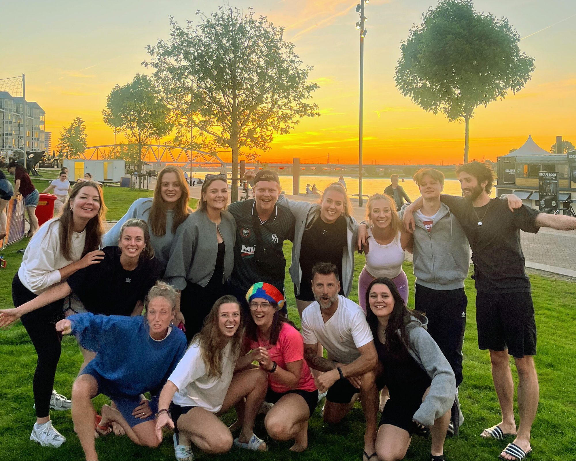 Gezellige team foto van BUUV.